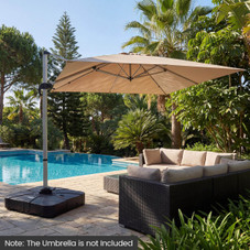 375LBS Outdoor Cantilever Umbrella Base with Wheels product image