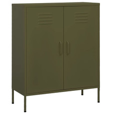 Storage Cabinet Olive Green 31.5"x13.8"x40" Steel product image
