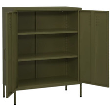 Storage Cabinet Olive Green 31.5"x13.8"x40" Steel product image
