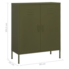Storage Cabinet Olive Green 31.5"x13.8"x40" Steel product image