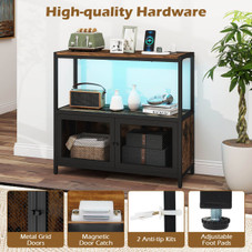 Storage Cabinet with Customizable LED Lighting and Power Strip product image