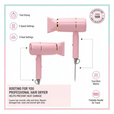 BLISS 1200W Professional Hair Dryer with Concentrator Nozzle product image