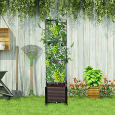 Planter Box with Trellis and Wheels product image