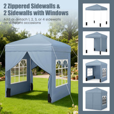 Pop-Up Canopy Tent with 4 Sidewalls and Wheeled Storage Bag product image