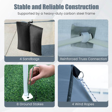 Pop-Up Canopy Tent with 4 Sidewalls and Wheeled Storage Bag product image