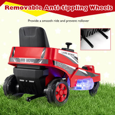 12V Ride-On Lawn Mower with Dual Control Sticks and LED Lights product image