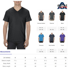 Alstyle Adult Ringspun Cotton V-Neck T-Shirt (Size Small) product image