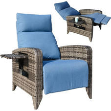 Outdoor Reclining Patio Chair with Flip Table product image