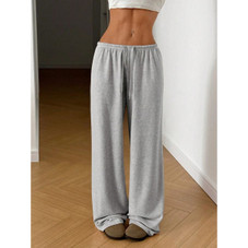 Women's Soft Knit Drawstring Wide Leg Pants product image