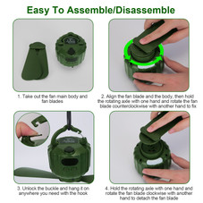 3-in-1 Portable Camping LED Fan product image