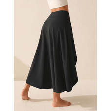 Women's High Waisted Split Midi Skirt with Built-in Shorts product image