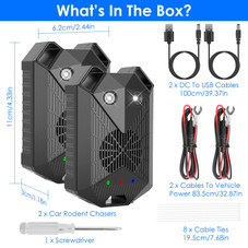 Under Hood Car Ultrasonic Rodent Repeller (2-Pack) product image