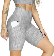 Haute Edition® Women's Booty Lift Biker Short with Pockets product image