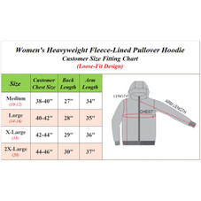 Womens Heavyweight Fleece Lined Pullover Hoodie product image