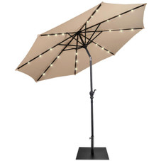 9ft Market Patio Umbrella with Solar Lights  product image