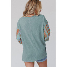 Emma Striped Bishop Sleeve Top product image