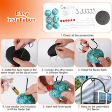 Wind Chimes Hummingbird Feeder  product image