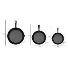 Jim Beam Cast Iron Skillet (3 Piece Set) product image
