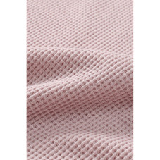 Isabelle Crew Neck Ribbed Trim Waffle Knit Top product image