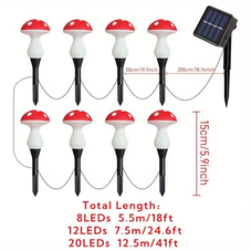 Solar Powered Mushroom Garden Lights  product image