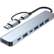 7-in-1 Aluminum USB C & USB Hub (2-Pack) product image