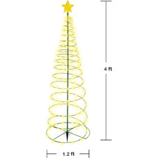 Touch of Eco Merrylite Solar LED Metal Tree product image