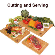 3-Piece Bamboo Cutting Board Set product image