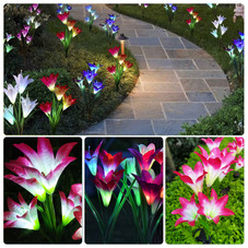 Solar Garden Flower Lights (2-Pack) product image