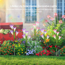Solar Garden Flower Lights (2-Pack) product image
