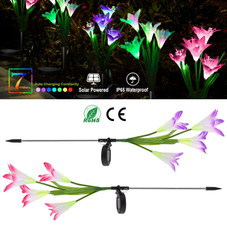 Solar Garden Flower Lights (2-Pack) product image