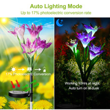 Solar Garden Flower Lights (2-Pack) product image