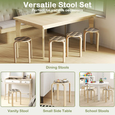 Round Stacking Stool (4-Pack) product image