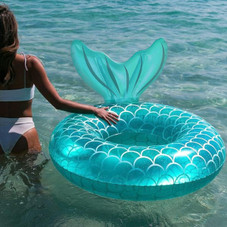Mermaid Tail Inflatable Pool Float product image