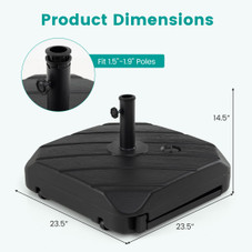Fillable Patio Umbrella Base with Wheels product image