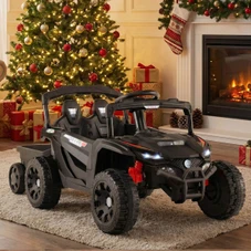 Kids' 12V Ride On UTV with Detachable Trailer product image