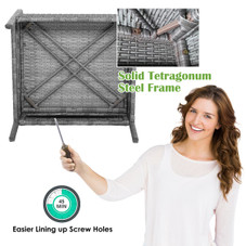 Cushioned Patio Rattan Furniture (8 Piece Set) product image