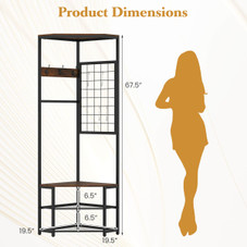 Corner Freestanding Coat Rack  product image