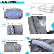 Ergonomic Reclining Office Chair with Optional Footrest product image