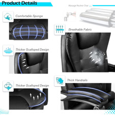 Ergonomic Reclining Office Chair with Optional Footrest product image