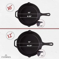 Cuisinel 4-Piece Cast Iron Skillets Set  product image