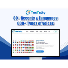 TexTalky AI Text-to-Speech Advanced Program: Lifetime Subscription product image