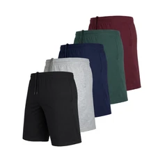 Men’s Modern Fit Cotton Blend Lounge Shorts (5-Pack) product image