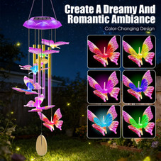 Solar Color-Changing Wind Chime product image