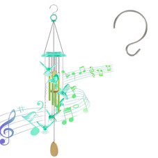 Solar Color-Changing Wind Chime product image