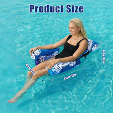 Inflatable Pool Hammock Lounge Chair (2‑Pack) product image