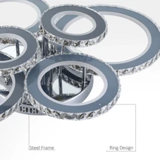 HOMCOM Modern LED Pendant Chandelier product image