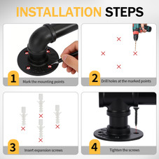 4-foot Iron Stair Handrail product image