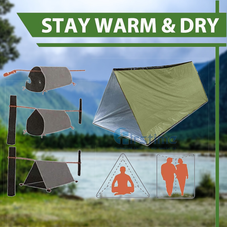 Portable Emergency Survival Shelter Tent Kit product image