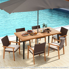Metal Frame Patio Dining Chair with Cushion (Set of 2 or 4) product image