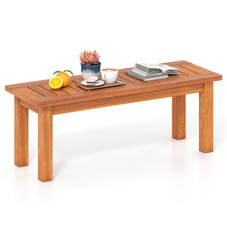 2-Person Outdoor Backless Bench With Slatted Top product image
